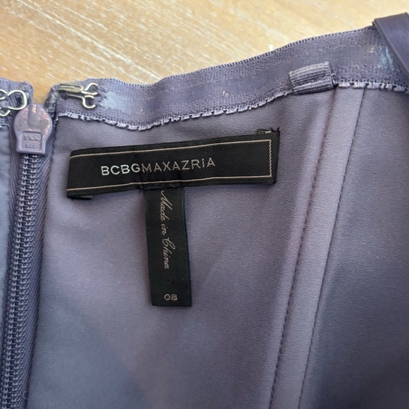 BCBG Strapless Mini Dress Frosted Plum, Size 8 - Picture 7 of 12